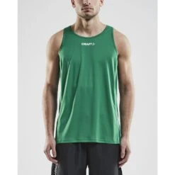 Craft Sport-Tank Rush Singlet (100% Polyester) ärmellos Grün Herren