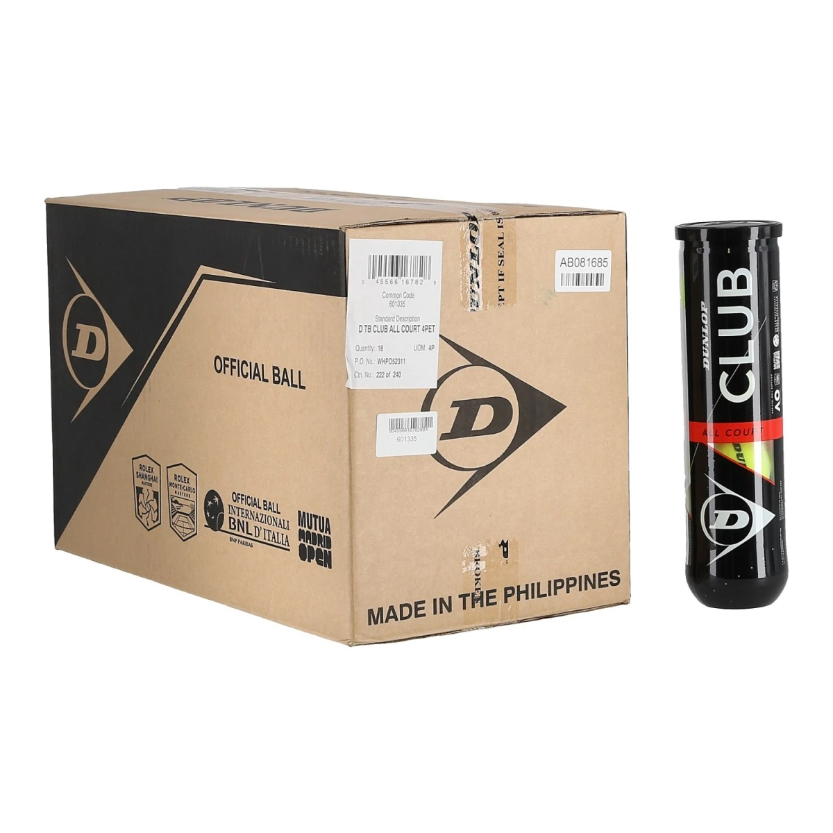 Dunlop Tennisbälle Club Allcourt (Standard-Trainingsball) Dose 18x4er Im Karton 3 Dunlop Tennisbälle Club Allcourt (Standard-Trainingsball) Dose 18x4er Im Karton