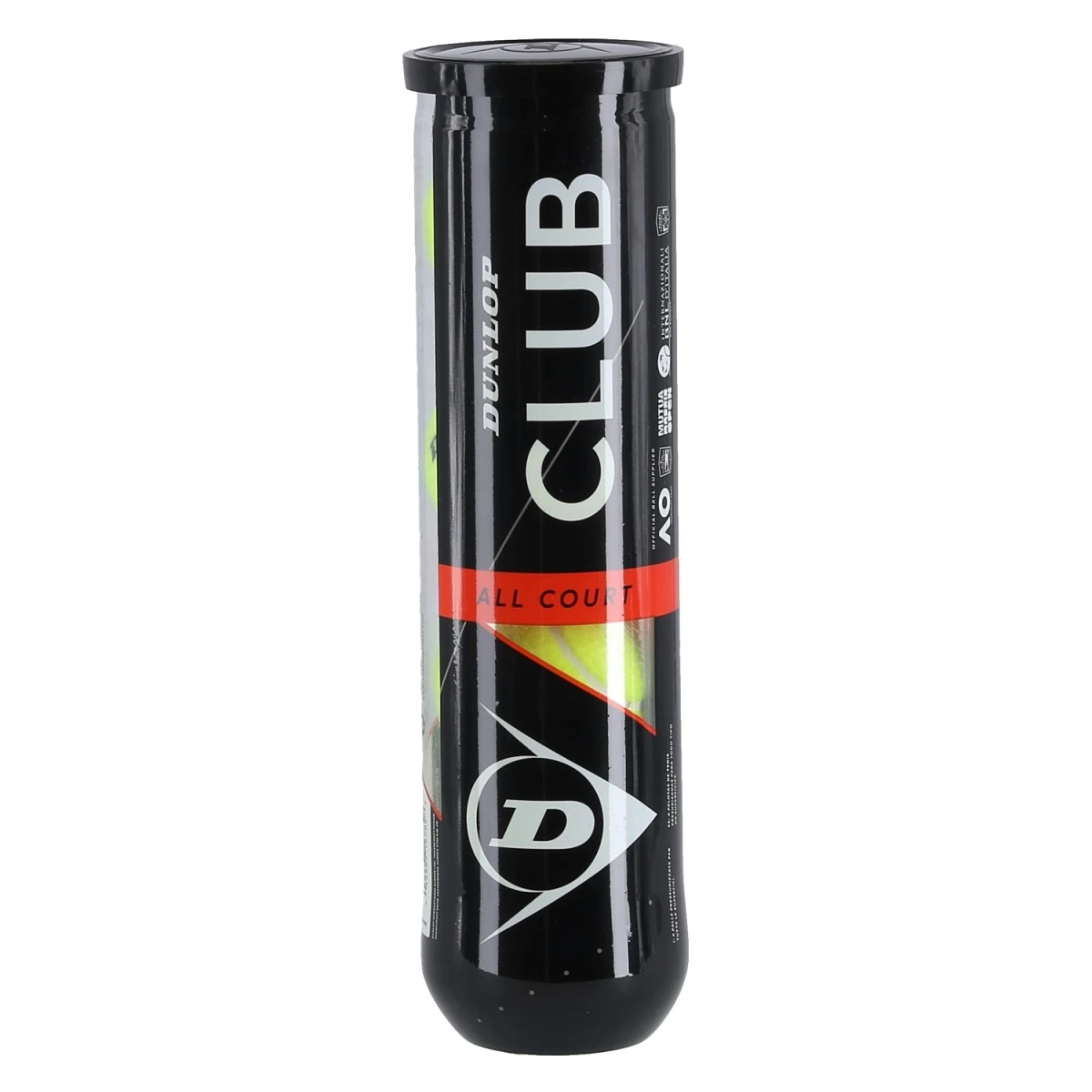 Dunlop Tennisbälle Club Allcourt (Standard-Trainingsball) Dose 4er 3 Dunlop Tennisbälle Club Allcourt (Standard-Trainingsball) Dose 4er