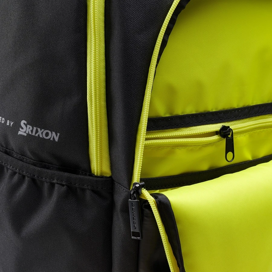 Dunlop Rucksack Srixon SX Performance (Haupt- Und Schlägerfach) Schwarz/gelb - 30 Liter 5 Dunlop Rucksack Srixon SX Performance (Haupt- Und Schlägerfach) Schwarz/gelb - 30 Liter – Bild 3