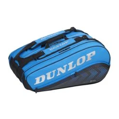 Dunlop Srixon Tennis-Racketbag FX Performance (SchlÀgertasche, 3 HauptfÀcher, Thermofach) Schwarz/blau 12er