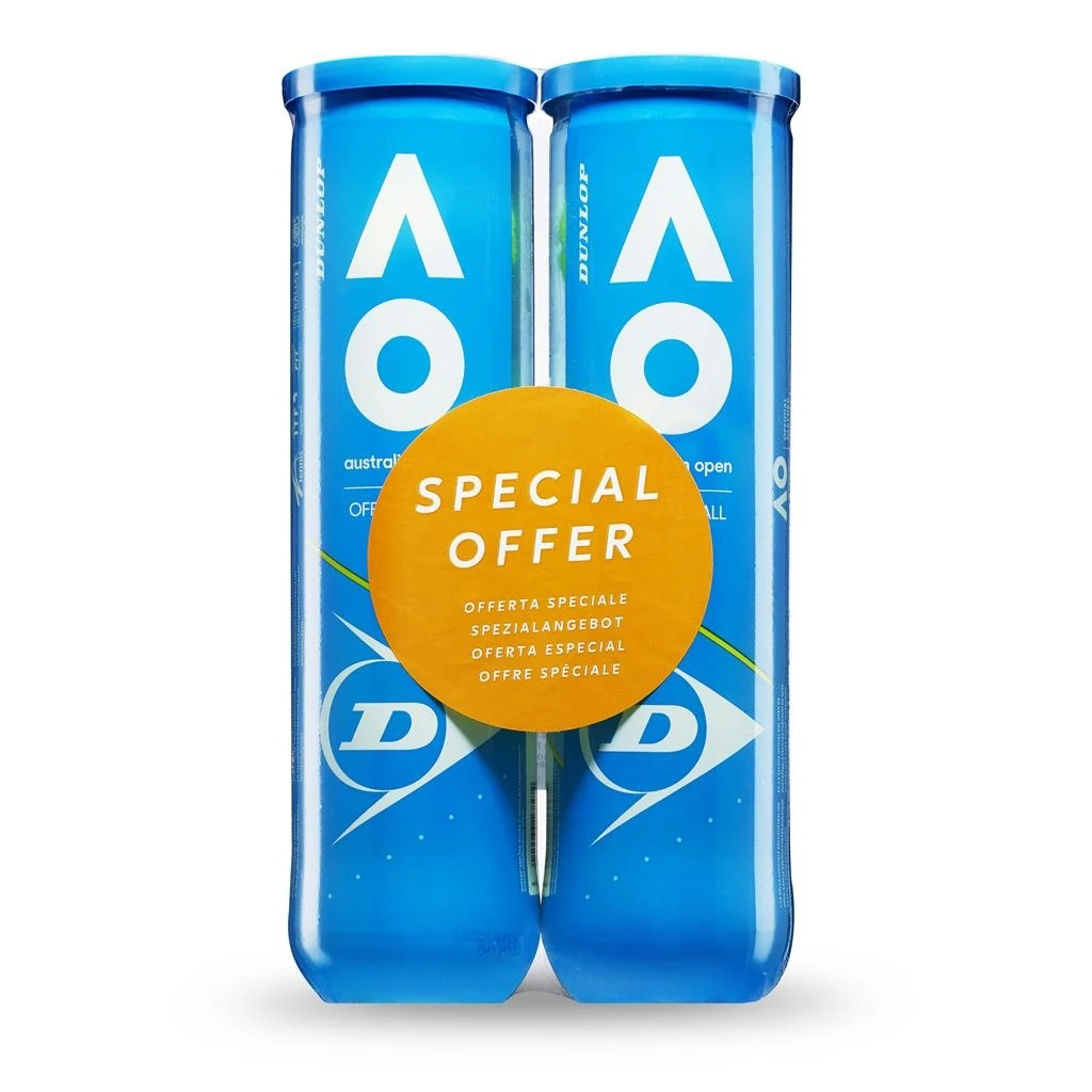 Dunlop Tennisbälle Australian Open Dose 2x4er Bi-Pack 4 Dunlop Tennisbälle Australian Open Dose 2x4er Bi-Pack – Bild 2