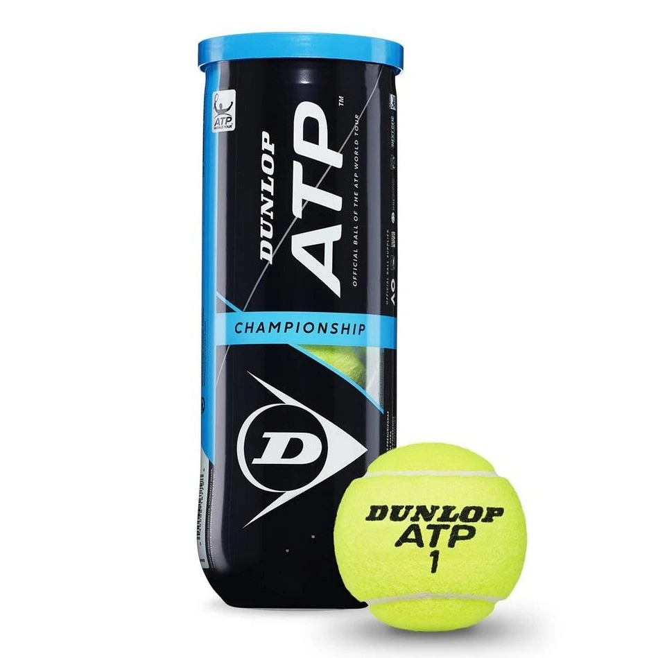 Dunlop Tennisbälle ATP Championship Dose 3er 3 Dunlop Tennisbälle ATP Championship Dose 3er