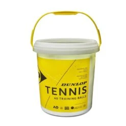Dunlop Balleimer Plastik (für Maximal 60 Tennisbälle) Leer Gelb - 1 Eimer
