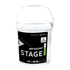 Dunlop Methodikbälle Stage 1 (grüner Punkt) Gelb 60er Im Eimer