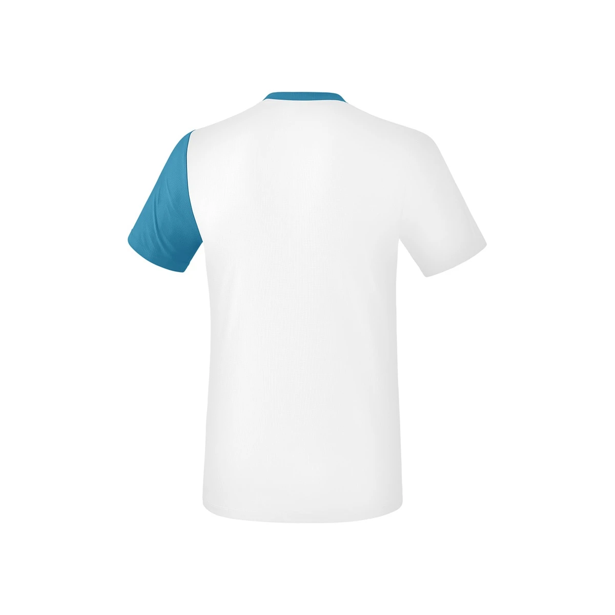 Erima Sport-Tshirt 5C (100% Polyester) Weiss/hellblau Herren 4 Erima Sport-Tshirt 5C (100% Polyester) Weiss/hellblau Herren – Bild 2