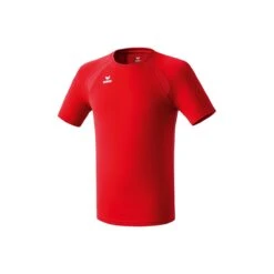 Erima Sport-Tshirt Basic Performance (100% Polyester, Mesh-Einsätze) Rot Herren