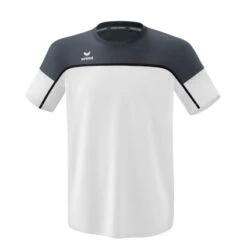 Erima Sport-Tshirt Change (100% Rec. Polyester, Leicht, Schnelltrocknend) Weiss/grau Herren