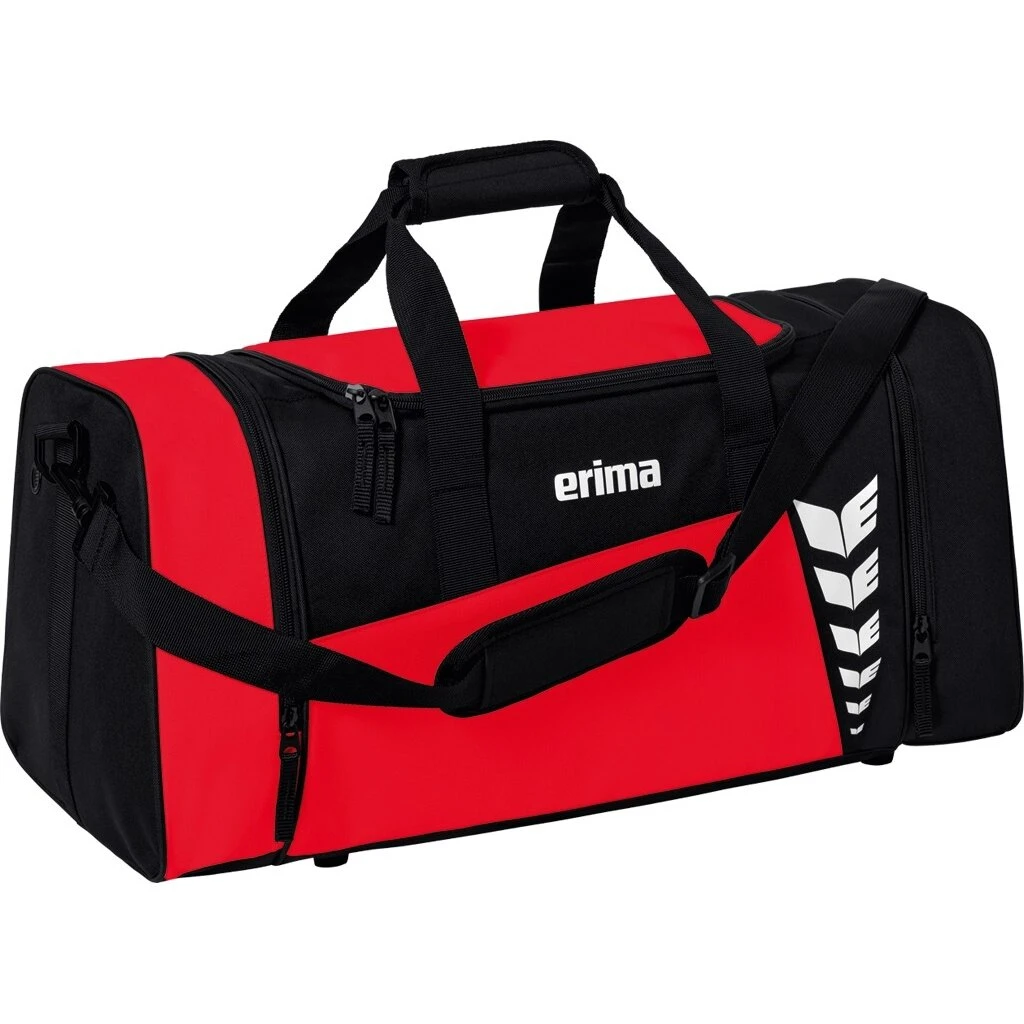 Erima Sporttasche Six Wings (Größe M - 49,5 Liter) Rot/schwarz 61x29x28cm 3 Erima Sporttasche Six Wings (Größe M - 49,5 Liter) Rot/schwarz 61x29x28cm