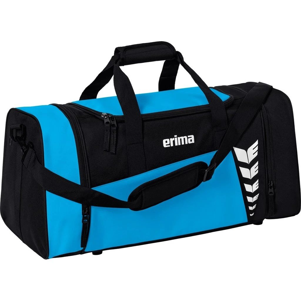 Erima Sporttasche Six Wings (Größe S - 28 Liter) Curacaoblau/schwarz 49x23x25cm 3 Erima Sporttasche Six Wings (Größe S - 28 Liter) Curacaoblau/schwarz 49x23x25cm