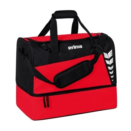 Erima Sporttasche Six Wings Mit Bodenfach (Größe L - 94,5 Liter) Rot/schwarz 60x35x45cm 3 Erima Sporttasche Six Wings Mit Bodenfach (Größe L - 94,5 Liter) Rot/schwarz 60x35x45cm