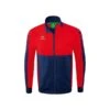 Erima Trainingsjacke Six Wings Worker (100% Polyester, Stehkragen, Strapazierfähig) Navyblau/rot Jungen