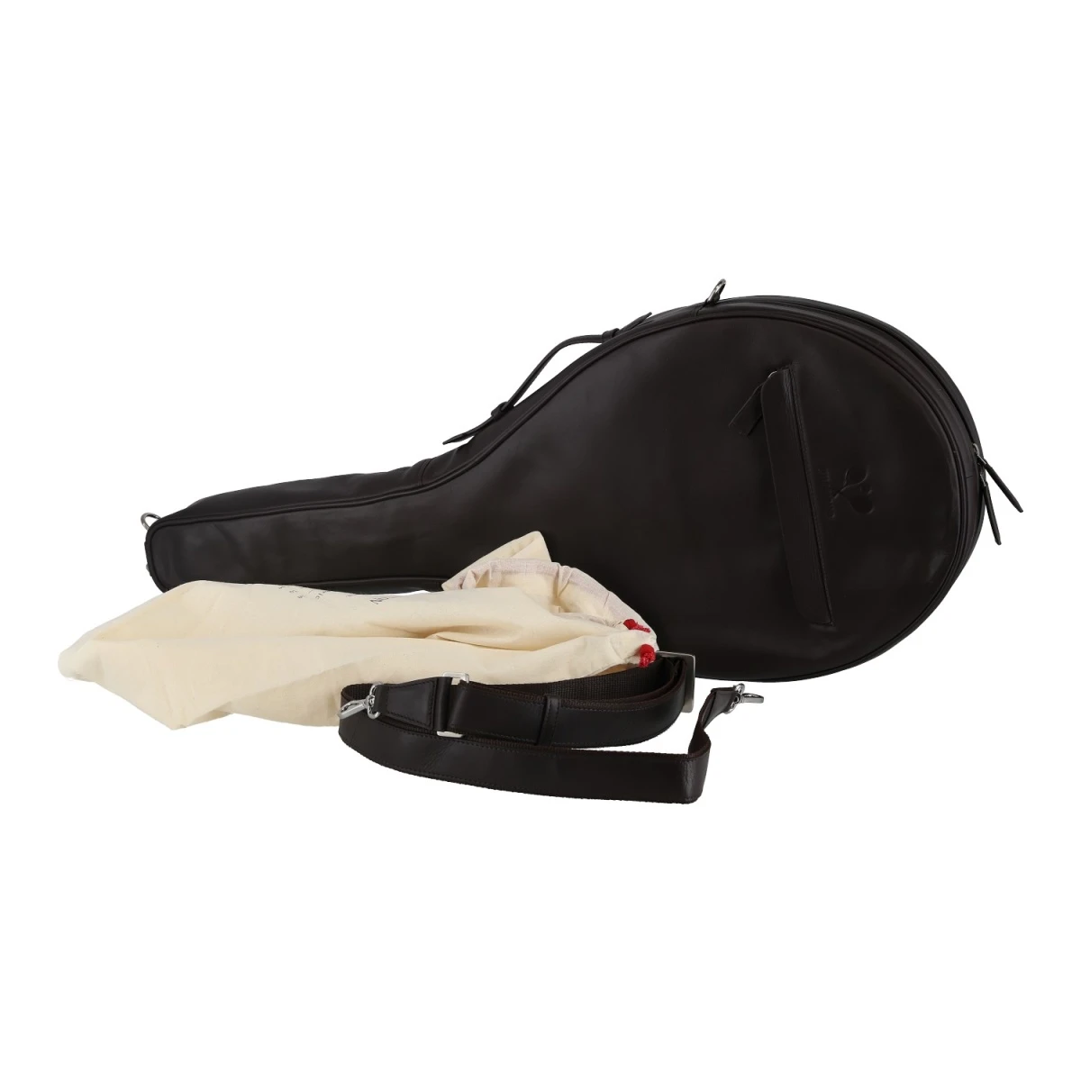 Hildebrand Schlägerhülle Tennis Premium Leder Fullsize Dunkelbraun 4 Hildebrand Schlägerhülle Tennis Premium Leder Fullsize Dunkelbraun – Bild 2