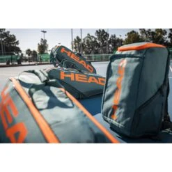 Head Tennis-Racketbag Pro Racquet Bag XL (Schlägertasche, 3 Hauptfächer) 2023 Cyangrün/orange 12er -Wilson Huston Geschaft Head 260203 DYFO Pro Racquet Tasche 2 1000x1000 1