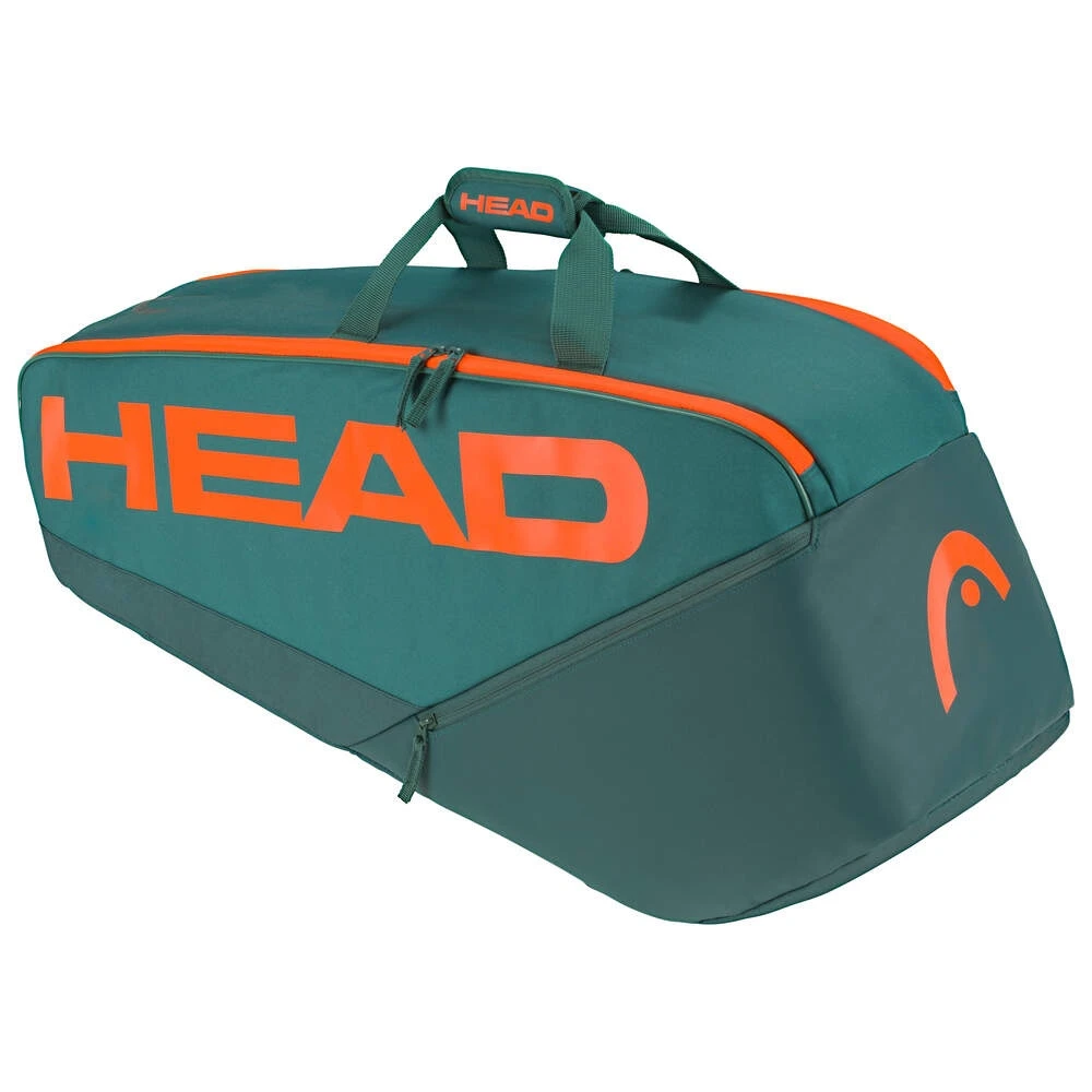 Head Tennis-Racketbag Pro Racquet Bag M (Schlägertasche, 2 Hauptfächer) 2023 Cyangrün/orange 6er 3 Head Tennis-Racketbag Pro Racquet Bag M (Schlägertasche, 2 Hauptfächer) 2023 Cyangrün/orange 6er