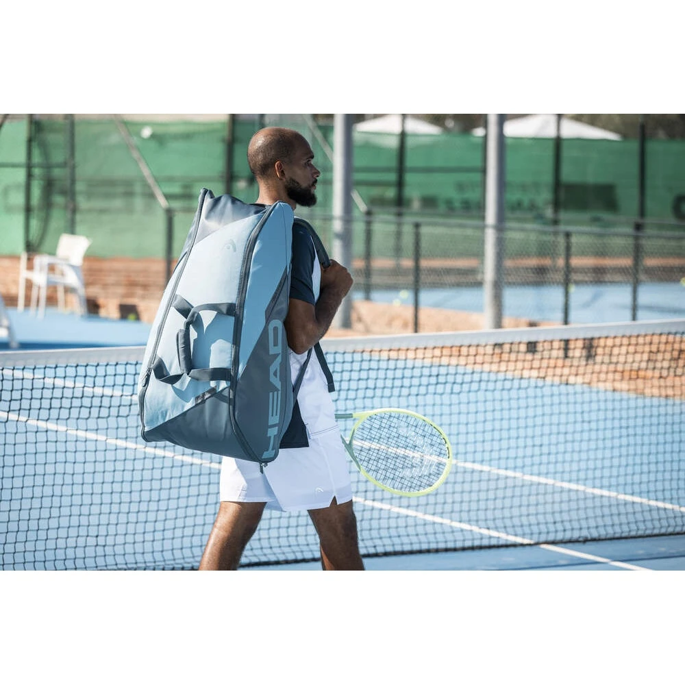Head Tennis-Racketbag Tour Racquet Bag L (Schlägertasche, 2 Hauptfächer) 2023 Cyanblau 9er 4 Head Tennis-Racketbag Tour Racquet Bag L (Schlägertasche, 2 Hauptfächer) 2023 Cyanblau 9er – Bild 2