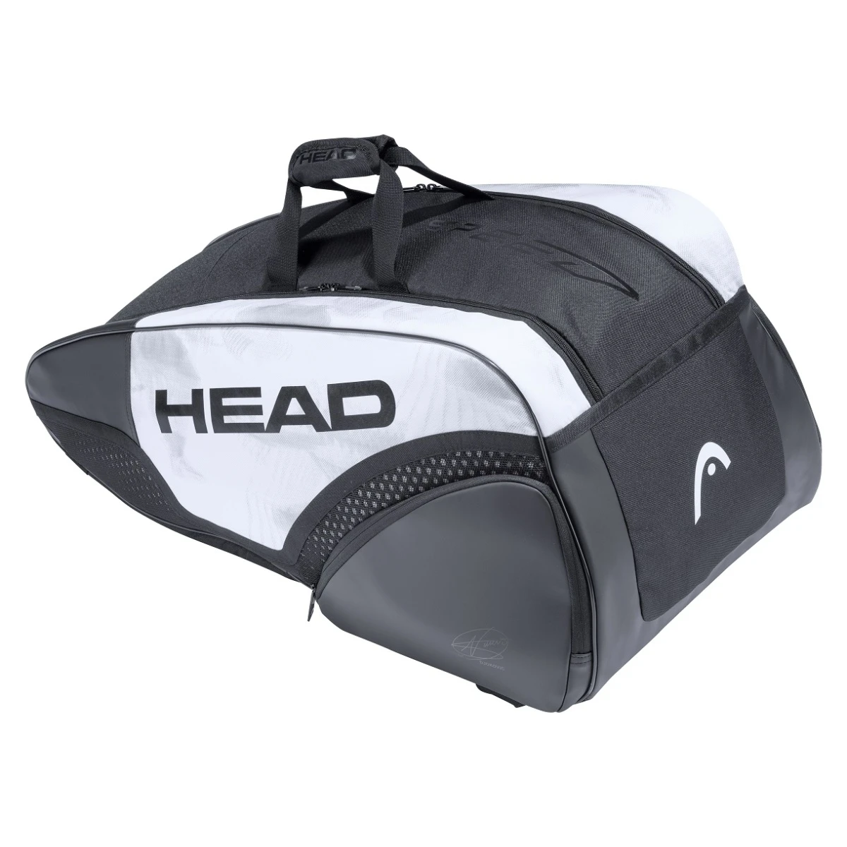 Head Tennis-Racketbag Supercombibag Djokovic (Schlägertasche, 3 Hauptfächer) Weiss/schwarz 9R 3 Head Tennis-Racketbag Supercombibag Djokovic (Schlägertasche, 3 Hauptfächer) Weiss/schwarz 9R