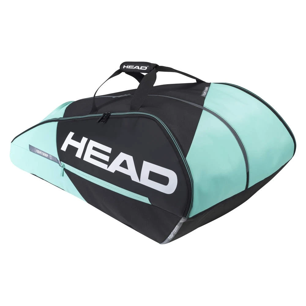 Head Tennis-Racketbag Tour Team (Schlägertasche, 3 Hauptfächer) Schwarz/mint 12R 3 Head Tennis-Racketbag Tour Team (Schlägertasche, 3 Hauptfächer) Schwarz/mint 12R