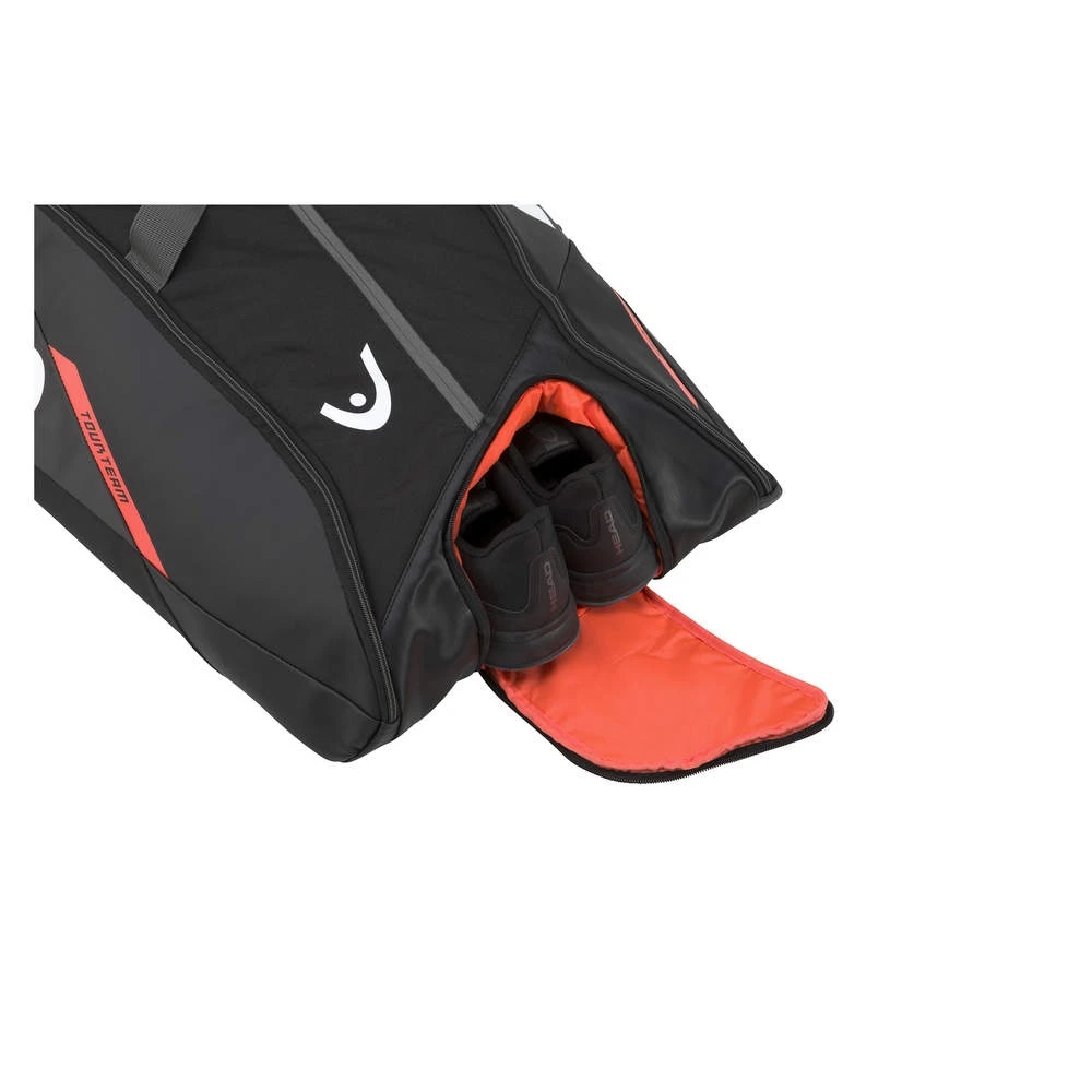 Head Tennis-Racketbag Tour Team (Schlägertasche, 3 Hauptfächer) Schwarz/orange 12R 5 Head Tennis-Racketbag Tour Team (Schlägertasche, 3 Hauptfächer) Schwarz/orange 12R – Bild 3