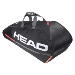 Head Tennis-Racketbag Tour Team (Schlägertasche, 2 Hauptfächer) Schwarz/orange 6R