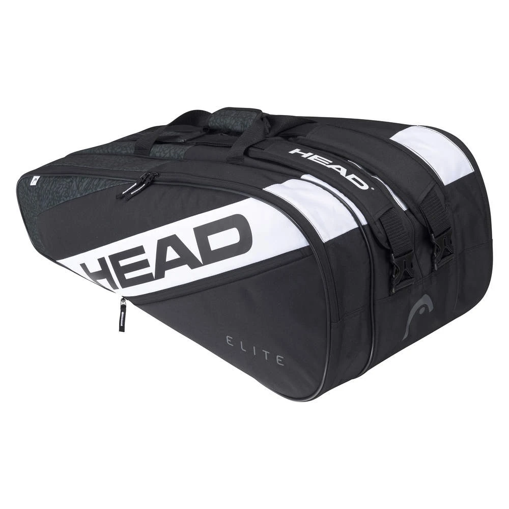 Head Tennis-Racketbag Elite (Schlägertasche, 3 Hauptfächer) Schwarz/weiss 12R 2 Head Tennis-Racketbag Elite (Schlägertasche, 3 Hauptfächer) Schwarz/weiss 12R