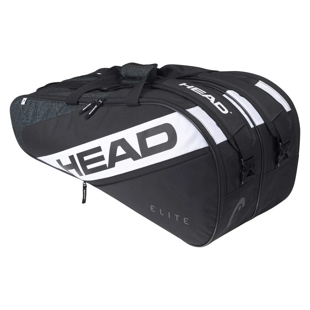 Head Tennis-Racketbag Elite #22 (Schlägertasche, 2 Hauptfächer) Schwarz/weiss 9R 3 Head Tennis-Racketbag Elite #22 (Schlägertasche, 2 Hauptfächer) Schwarz/weiss 9R