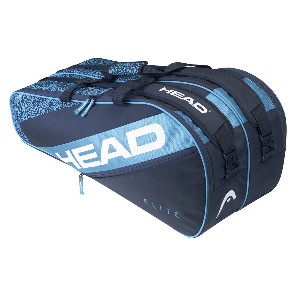 Head Tennis-Racketbag Elite (Schlägertasche, 2 Hauptfächer) Blau/navyblau 9R 3 Head Tennis-Racketbag Elite (Schlägertasche, 2 Hauptfächer) Blau/navyblau 9R