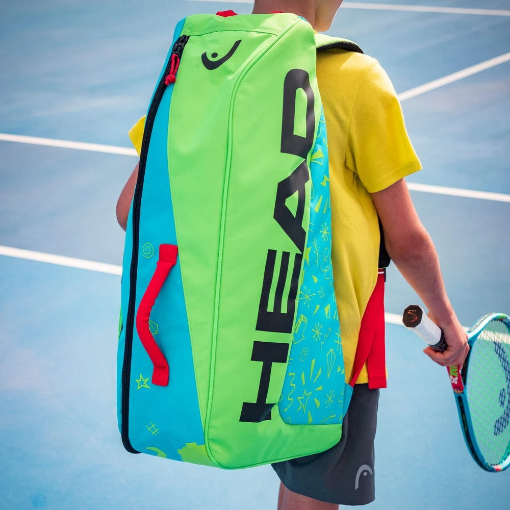 Head Tennis-Racketbag Combi Novak Kinder/Junior (Schlägertasche) Blau/grün 7 Head Tennis-Racketbag Combi Novak Kinder/Junior (Schlägertasche) Blau/grün – Bild 5