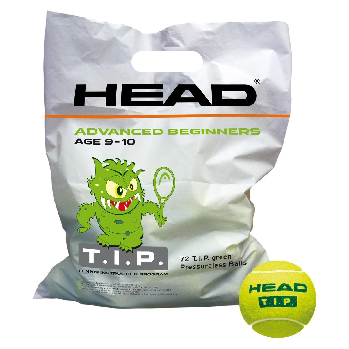 Head Methodikbälle Stage 1 TIP (grüner Punkt) Gelb Polybag 72er 3 Head Methodikbälle Stage 1 TIP (grüner Punkt) Gelb Polybag 72er