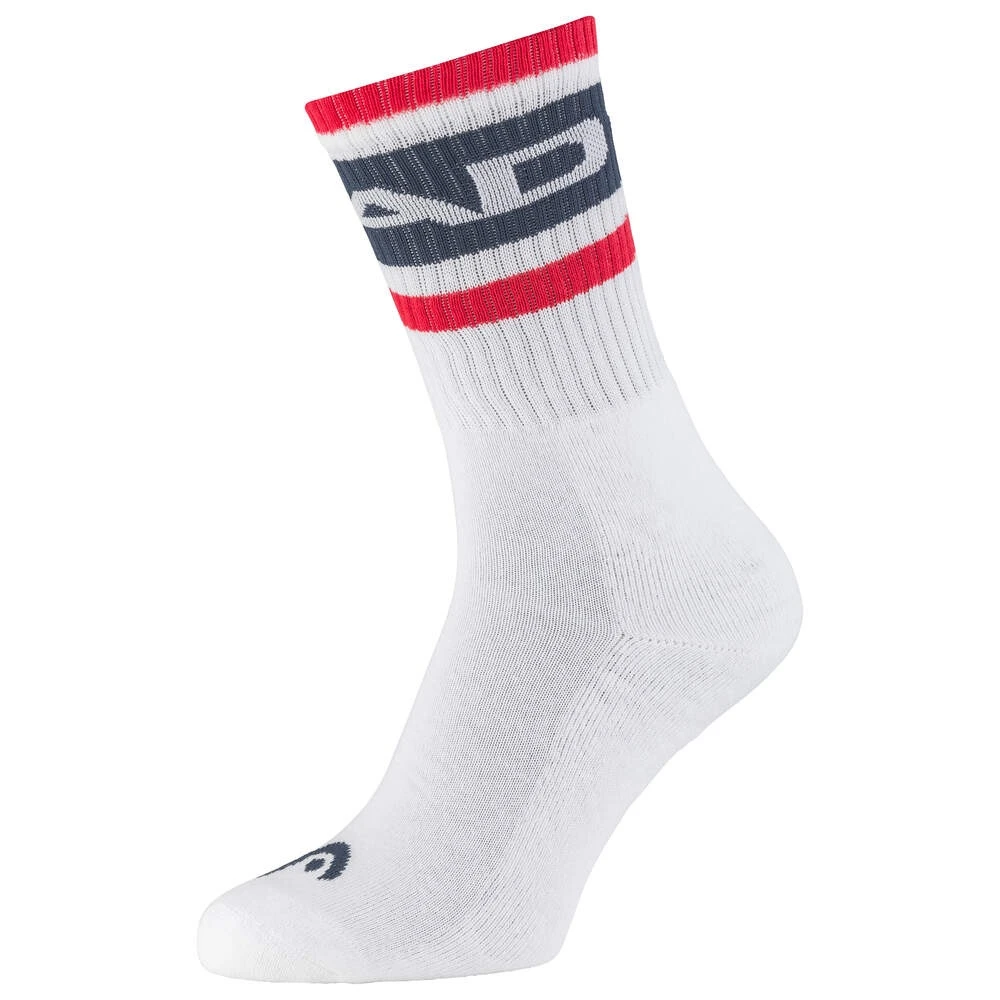 Head Tennissocke Crew 1P (Baumwolle) Weiss/navyblau/rot Herren - 1 Paar 3 Head Tennissocke Crew 1P (Baumwolle) Weiss/navyblau/rot Herren - 1 Paar