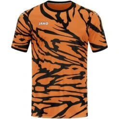 JAKO Sport-Tshirt Trikot Animal (Polyester-Interlock, Angenehmes Tragegefühl) Orange/schwarz Herren