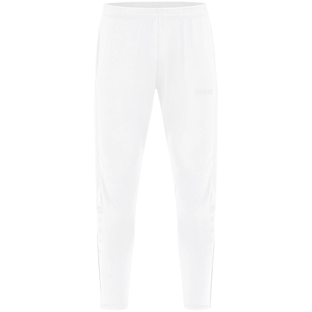 JAKO Trainingshose Power (Stretch-Knit-Polyester, Seitentaschen Mit Reißverschluss) Lang Weiss Herren 3 JAKO Trainingshose Power (Stretch-Knit-Polyester, Seitentaschen Mit Reißverschluss) Lang Weiss Herren
