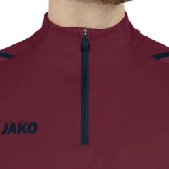 JAKO Langarmshirt Ziptop Challenge - Fleece-Innenseite, Zip-Reissverschluss - Weinrot Herren -Wilson Huston Geschaft Jako Langarmshirt Challenge 8621 132 3 1200x1200 1
