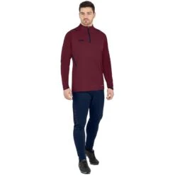JAKO Langarmshirt Ziptop Challenge - Fleece-Innenseite, Zip-Reissverschluss - Weinrot Herren -Wilson Huston Geschaft Jako Langarmshirt Challenge 8621 132 6 1200x1200 1