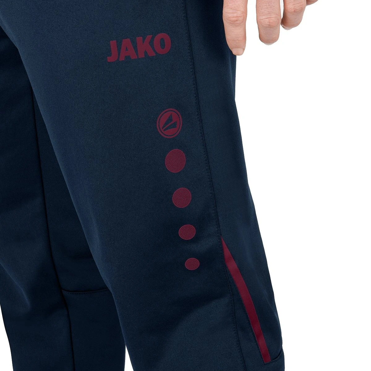 JAKO Trainingshose (Polyesterhose) Challenge (100% Polyester) Lang Dunkelblau/rot Herren 5 JAKO Trainingshose (Polyesterhose) Challenge (100% Polyester) Lang Dunkelblau/rot Herren – Bild 3