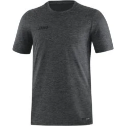 JAKO Sport/Freizeit Tshirt Premium Basics (Polyester-Stretch-Jersey) Dunkelgrau Meliert Herren