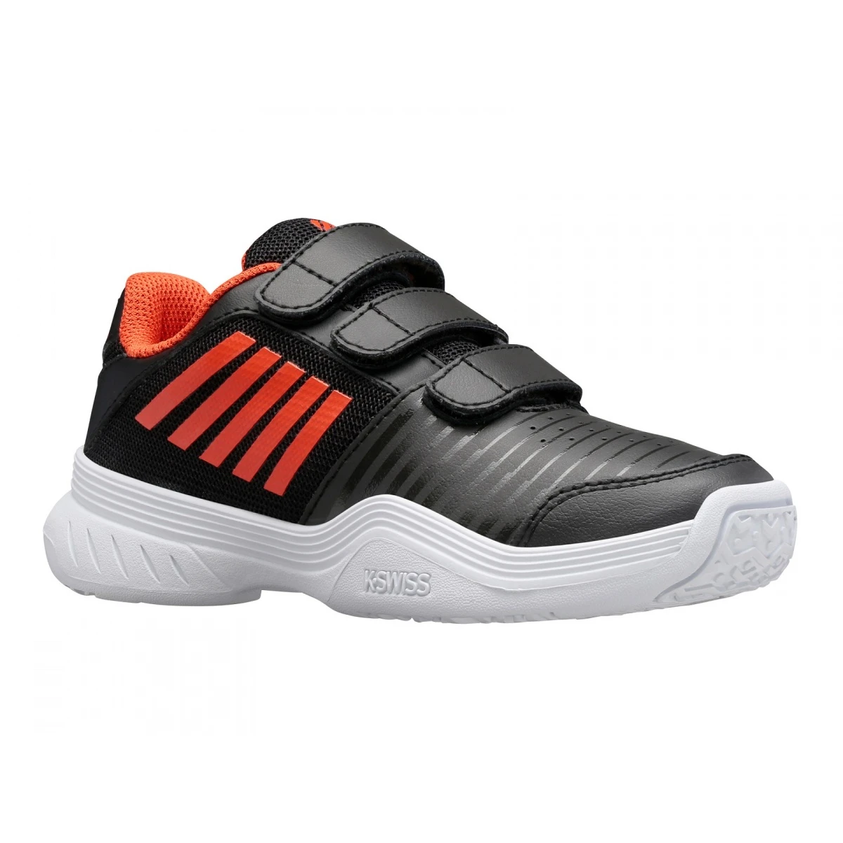 KSwiss Tennisschuhe Court Express KLETT Allcourt Schwarz/orange Kleinkinder 4 KSwiss Tennisschuhe Court Express KLETT Allcourt Schwarz/orange Kleinkinder – Bild 2