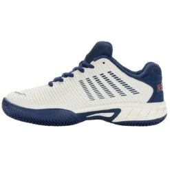 KSwiss Tennisschuhe Hypercourt Express 2 Clay/Sandplatz 2023 Weiss/opalblau Kinder -Wilson Huston Geschaft KSwiss 86614 146 Hypercourt Express Schuh204 1200x1200 1