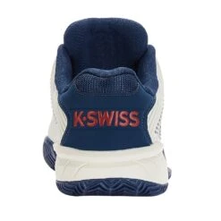 KSwiss Tennisschuhe Hypercourt Express 2 Clay/Sandplatz 2023 Weiss/opalblau Kinder -Wilson Huston Geschaft KSwiss 86614 146 Hypercourt Express Schuh205 999x999 1