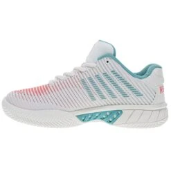 KSwiss Tennisschuhe Hypercourt Express 2 Clay/Sandplatz 2023 Weiss/hellblau/pink Damen -Wilson Huston Geschaft KSwiss 96614 143 Hypercourt Express Schuh206 1200x1200 1