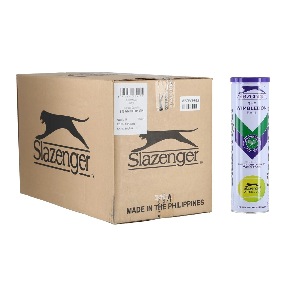 Slazenger Tennisbälle Wimbledon Dose 18x4er Im Karton 3 Slazenger Tennisbälle Wimbledon Dose 18x4er Im Karton