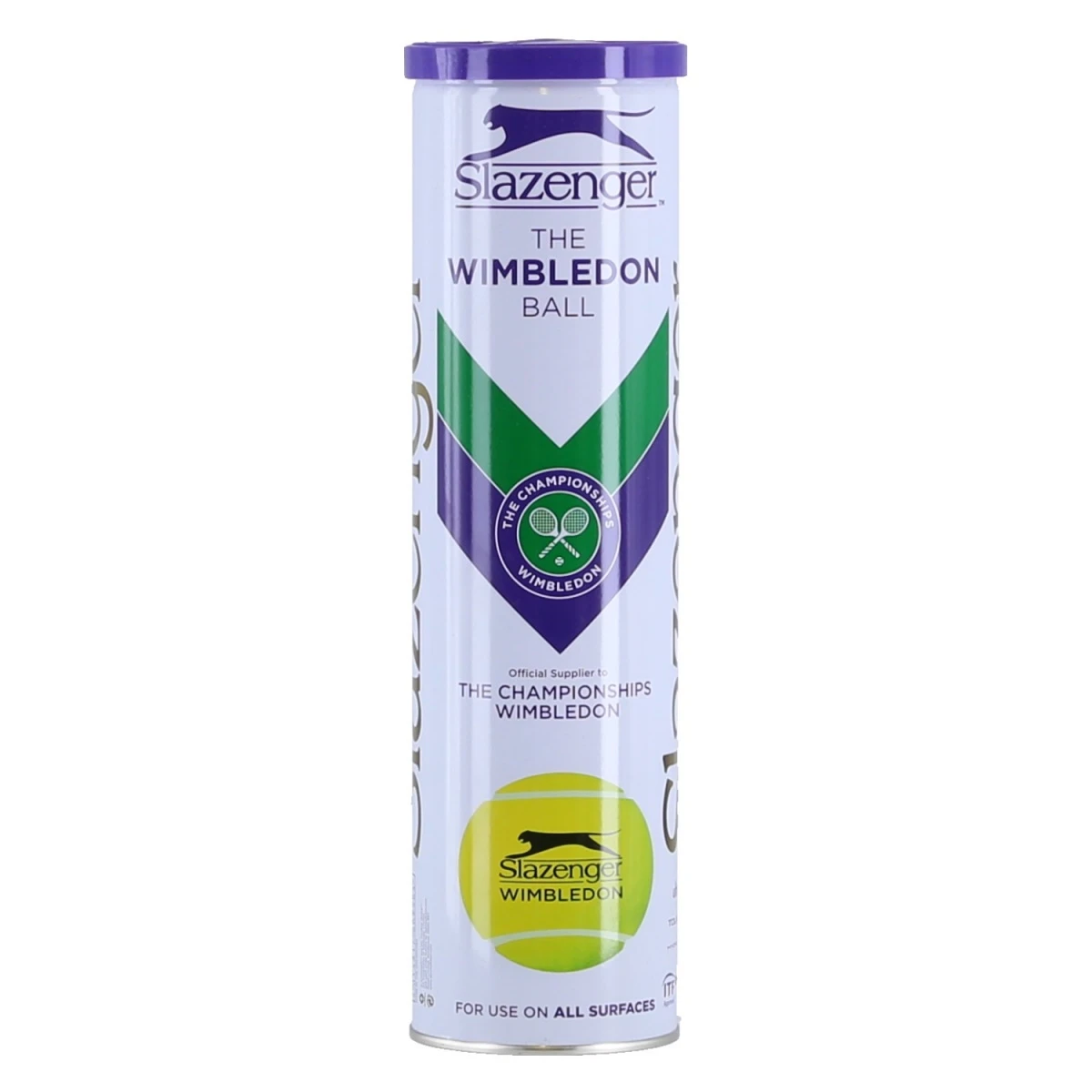 Slazenger Tennisbälle Wimbledon Dose 4er 3 Slazenger Tennisbälle Wimbledon Dose 4er