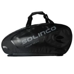 Solinco Racketbag Tour Team Blackout (Schlägertasche, 3 Hauptfächer, Thermofach, Schuhfach) Schwarz 15er -Wilson Huston Geschaft SOL YJ 15pk Bag Blackout Tasche204 1200x1200 1
