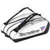 Tecnifibre Tennis-Racketbag Tour Endurance (Schlägertasche, 3 Hauptfächer) Weiss 15er