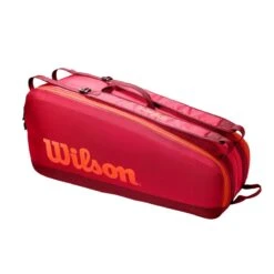 Wilson Tennis-Racketbag Tour (Schlägertasche, 2 Hauptfächer) Rot 6er -Wilson Huston Geschaft Wilson WR8011302 2 TOUR 6PK203 1200x1200 1