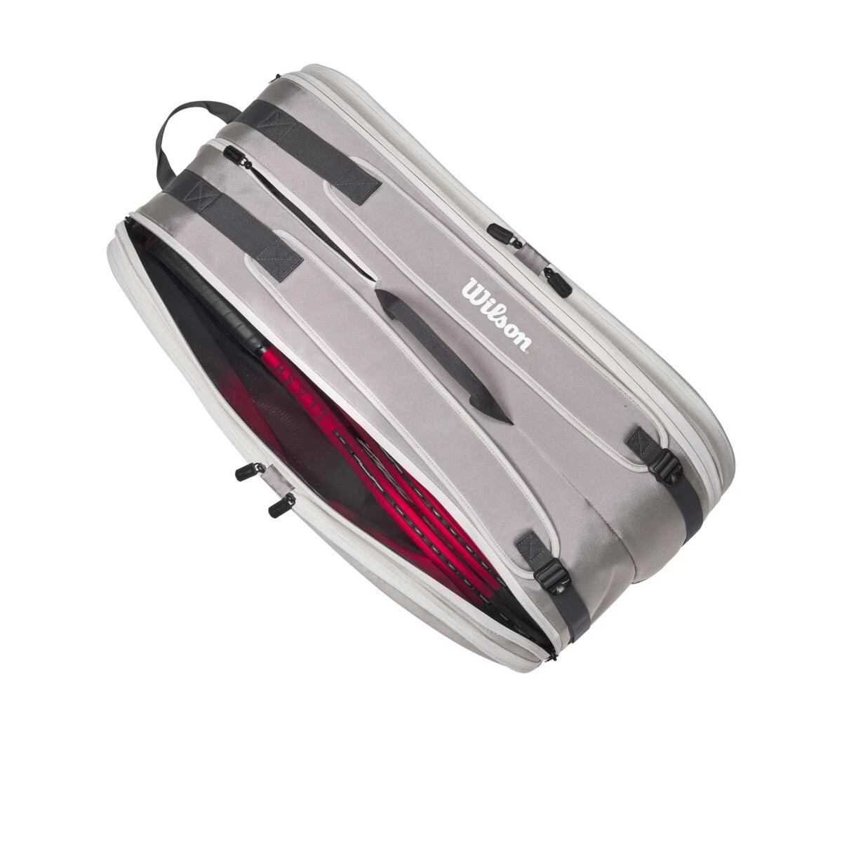 Wilson Tennis-Racketbag Tour (Schlägertasche, 2 Hauptfächer) 2023 Steingrau 12er 11 Wilson Tennis-Racketbag Tour (Schlägertasche, 2 Hauptfächer) 2023 Steingrau 12er – Bild 9
