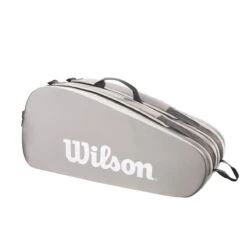 Wilson Tennis-Racketbag Tour (Schlägertasche, 2 Hauptfächer) 2023 Grau 6er -Wilson Huston Geschaft Wilson WR8022101 Tour 6PK Tasche202 1200x1200 1