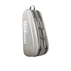 Wilson Tennis-Racketbag Tour (Schlägertasche, 2 Hauptfächer) 2023 Grau 6er -Wilson Huston Geschaft Wilson WR8022101 Tour 6PK Tasche204 1200x1200 1