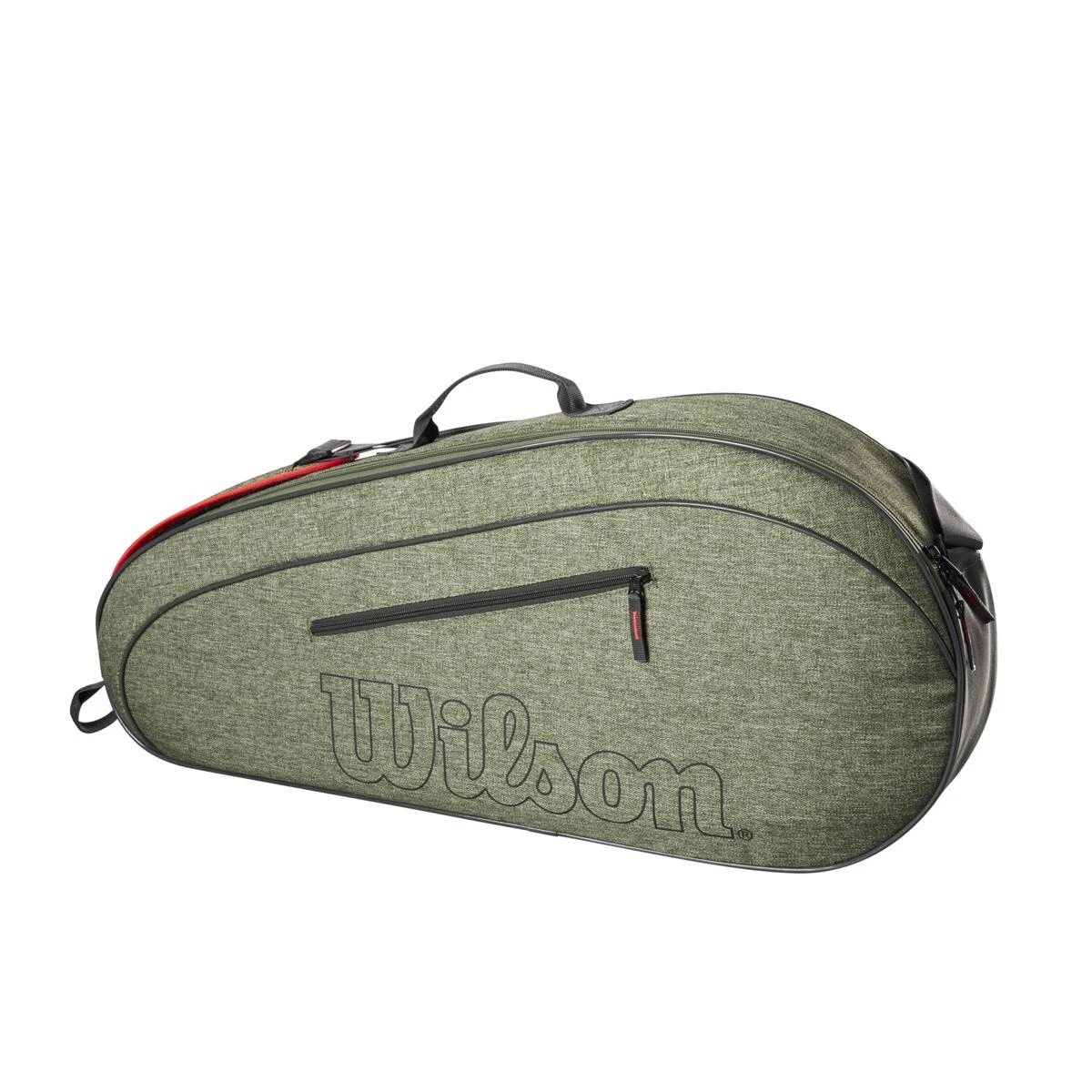 Wilson Tennis-Racketbag (Schlägertasche, 1 Hauptfach) Team 2023 Dunkelgrün 3er 3 Wilson Tennis-Racketbag (Schlägertasche, 1 Hauptfach) Team 2023 Dunkelgrün 3er