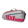 Wilson Tennis-Racketbag Kinder/Junior (Schlägertasche, 1 Hauptfach) 2023 Grau 3er -Wilson Huston Geschaft Wilson WR8023901 3PK Tasche203 1200x1200 1